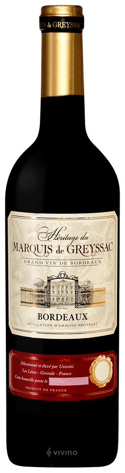 L Heritage du Marquis de Greyssac Bordeaux 2018 For Discount