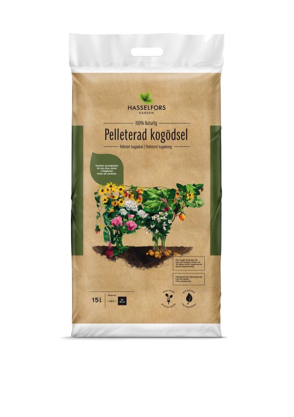 Hasselfors kogödsel pelleterad, 15 liter, 36st, Halvpall Online now