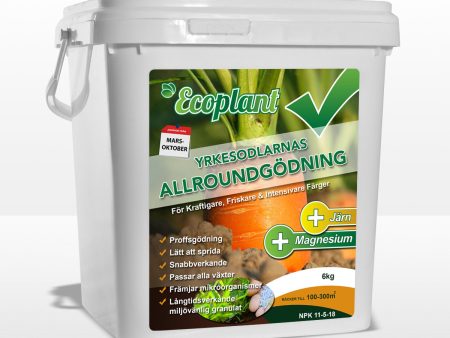 Allroundgödning Ecoplant 6 kg - Burk Supply