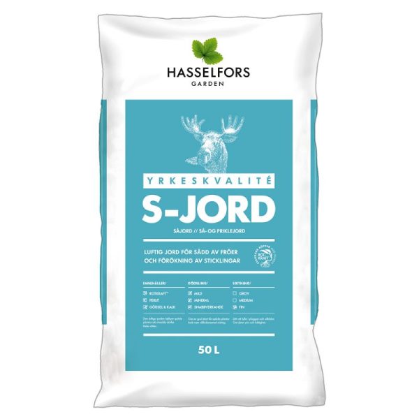 Hasselfors S-Jord, 50 liter, 45st, Helpall Online