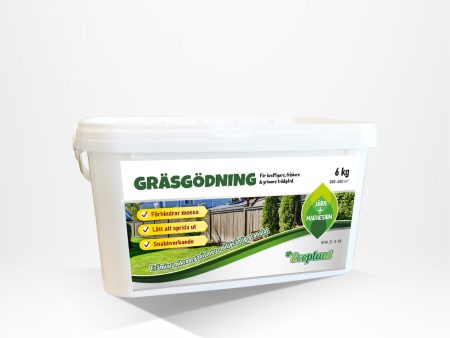 Gräsgödning Ecoplant 6 kg - Burk Discount