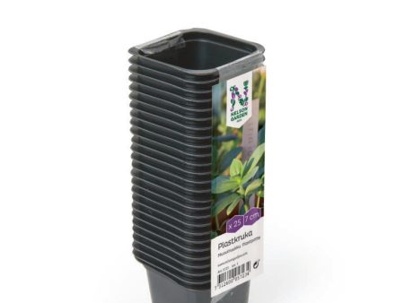 Plastkruka 7 cm fyrkantig, 25 st HD Online Hot Sale