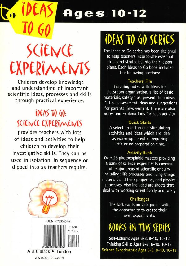 Ideas To Go: Science Experiments Ages 10-12 For Discount